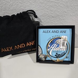 Alex and Ani Hawaiian Charm Gold Bracelet